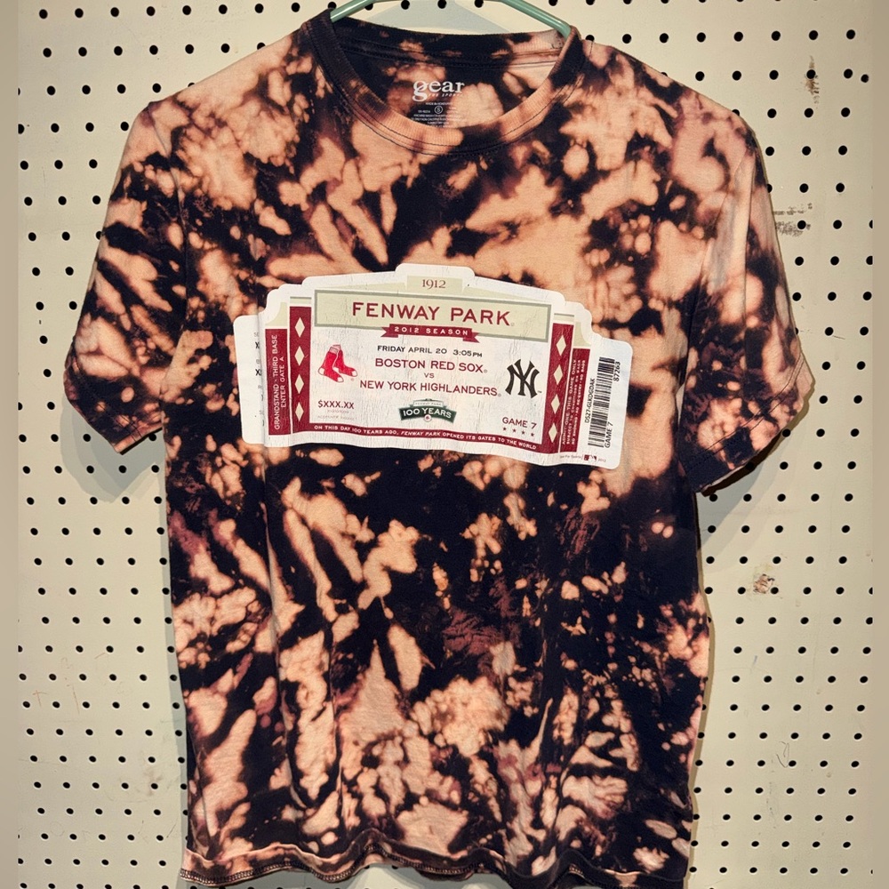 Fenway Park Ticket Tie-Dye Tee